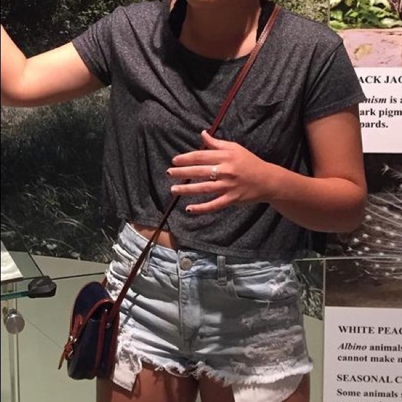 Grey Abercrombie & Fitch XS Crop Top - Picture 3 of 3